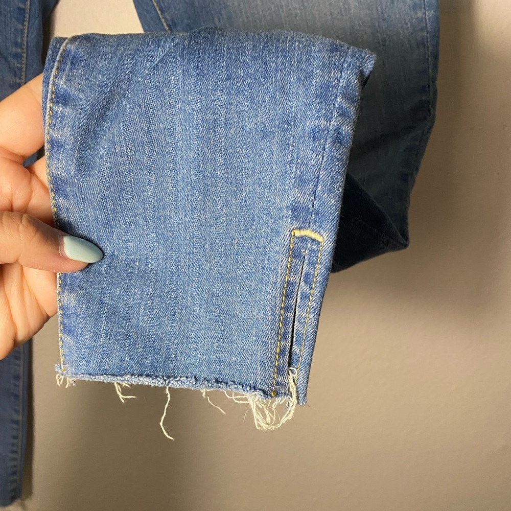 Skinny Raw Hem Jeans